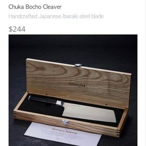 Kamikoto Japanese Honshu Chuka Bocho Cleaver Knife Brand New